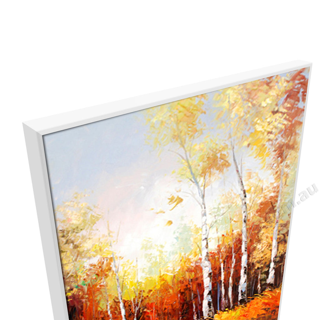 White Floating Frame