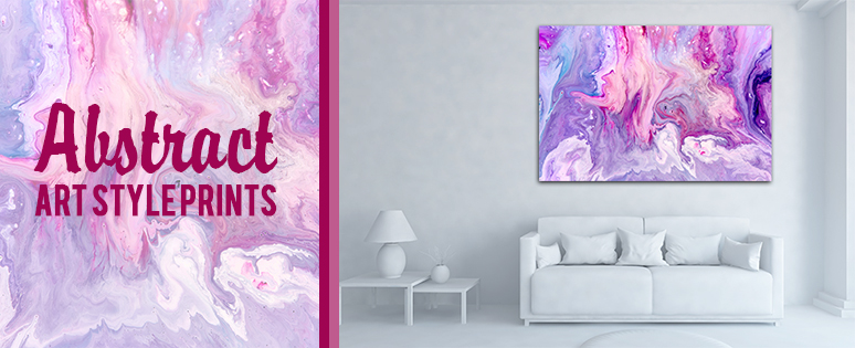 Abstract Art Style Prints In House Interior Designs