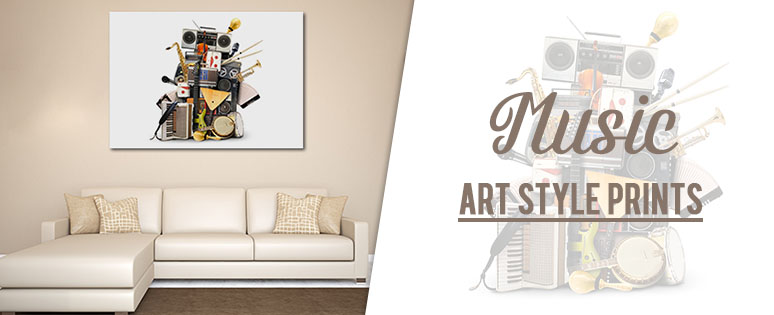 Music Art Style Prints In Huge Wall Inspirations